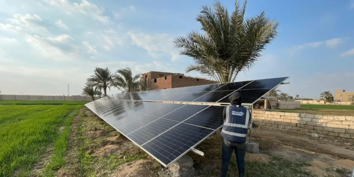 محطة طاقة شمسية 30 كيلو وات لتشغيل ماتور ري