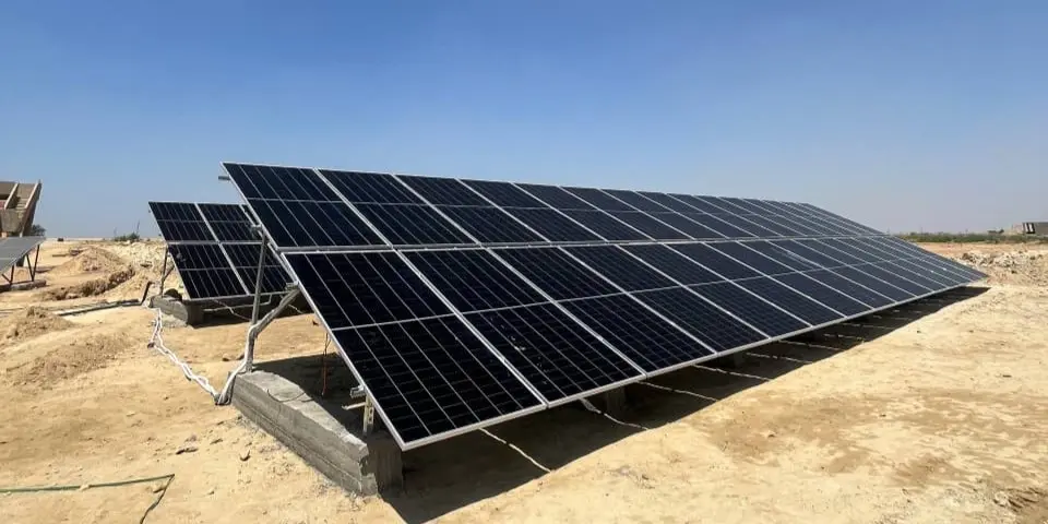 تنفيذ محطة طاقة شمسية 40 كيلو وات بنظام Solar Pump في الفيوم