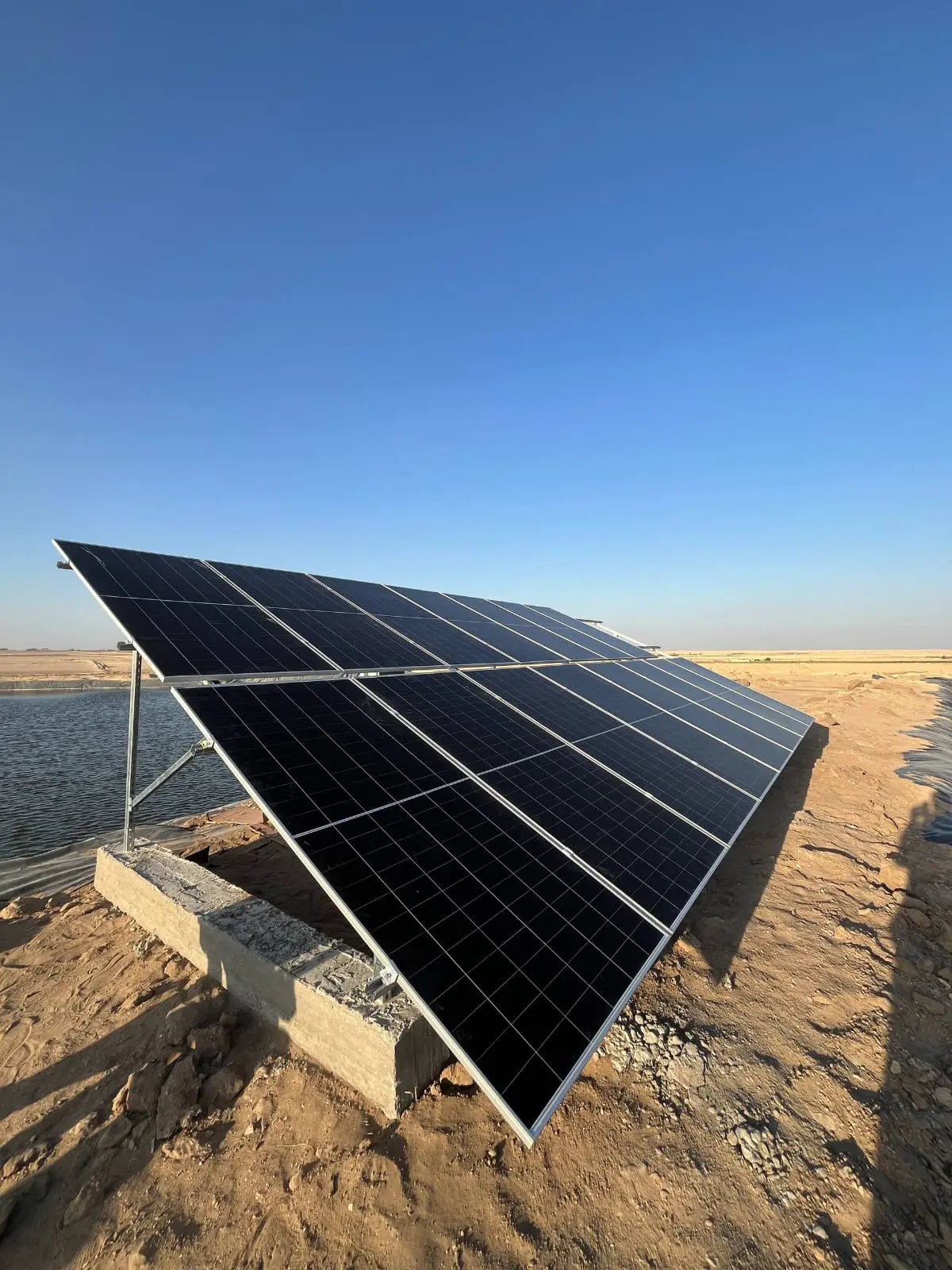 تنفيذ محطة طاقة شمسية 10 كيلو وات بنظام Solar Pump في الفيوم