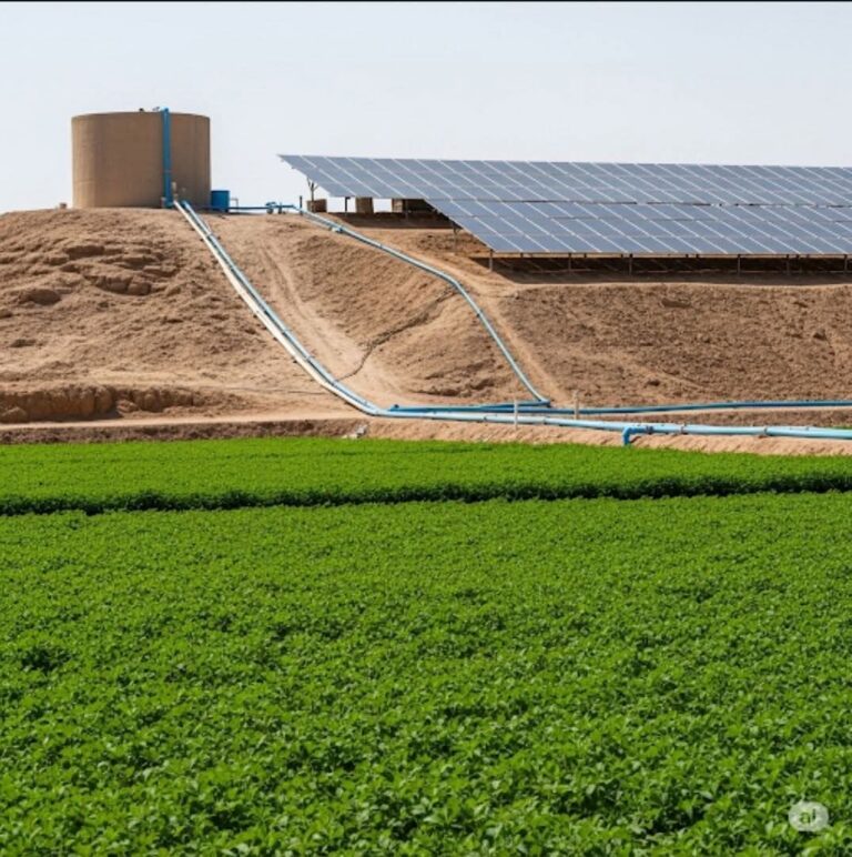 ري ليلي مستمر بدون كهرباء: السر في بطارية الجاذبية