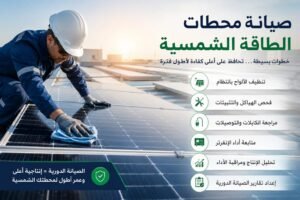 دليل شامل لصيانة محطات الطاقة الشمسية